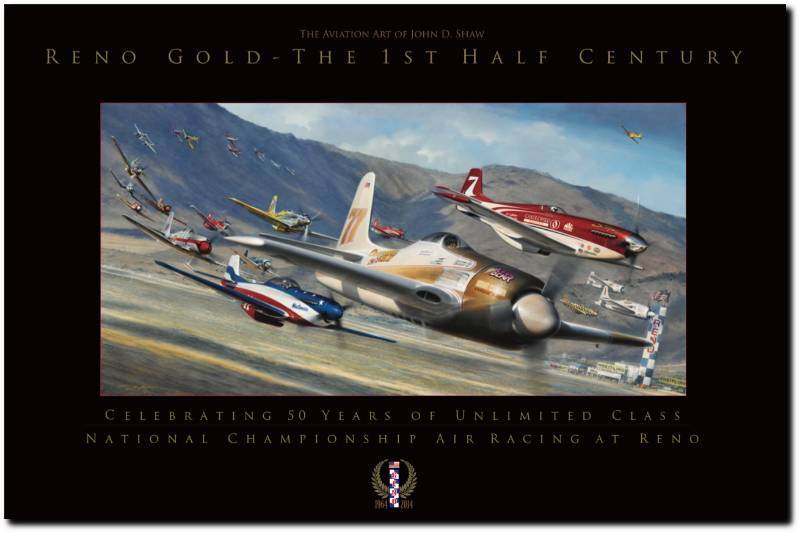 lot 119 image: RENO GOLD - POSTER BY JOHN D. SHAW