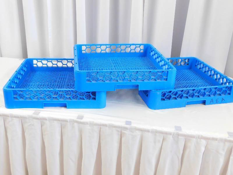 3 FLATWARE DISHWASHER CRATES