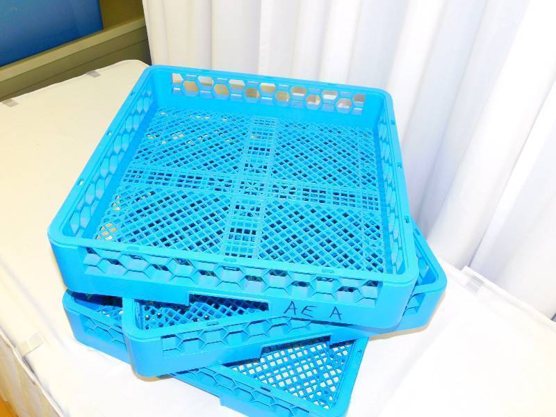 3 FLATWARE DISHWASHER CRATES