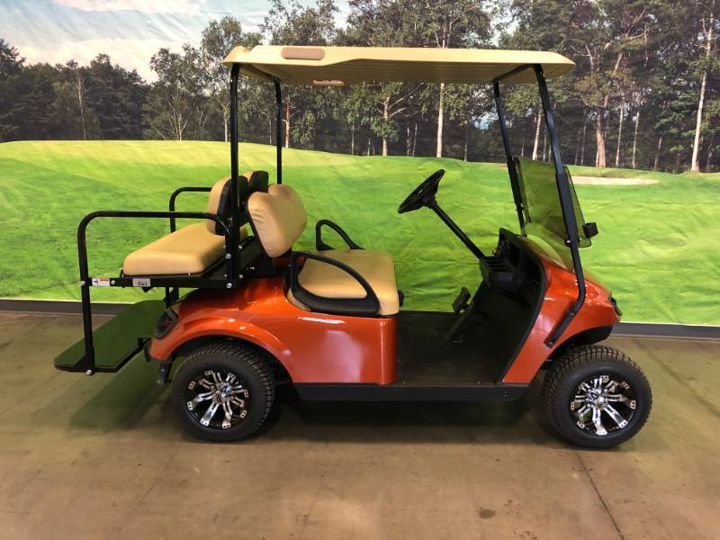 2014 Orange 4 Passenger EZ-GO Golf Cart