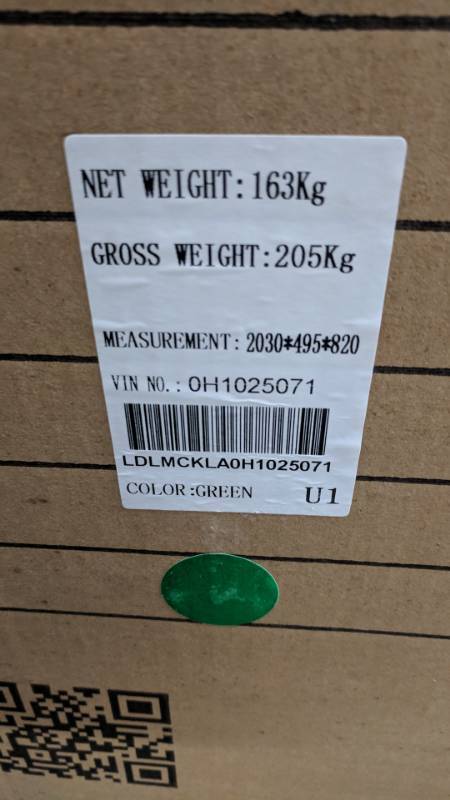 2017 Irbis T150 Snowmobile (Green, Assembly Required)