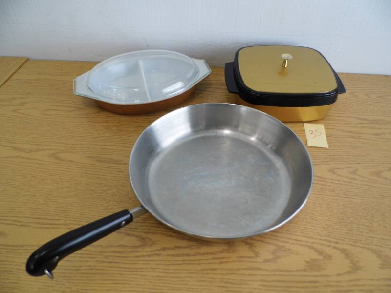 Revereware Frying Pan - Pyrex - Storage Container