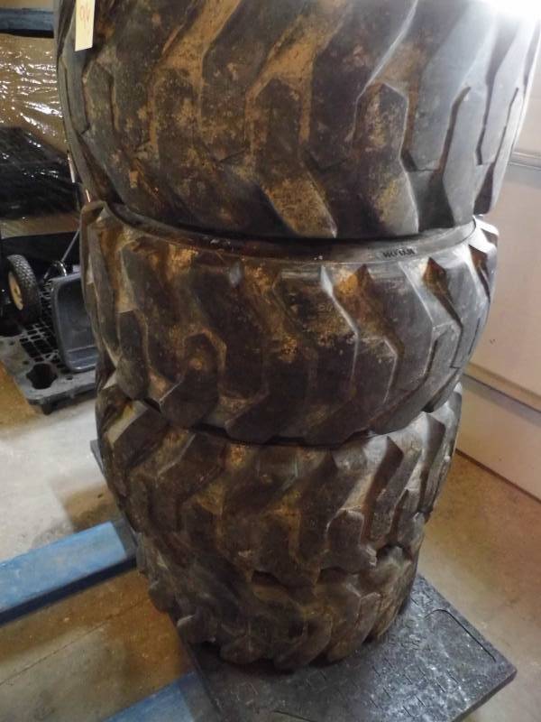 Lot of 4 Skid Steer Tires