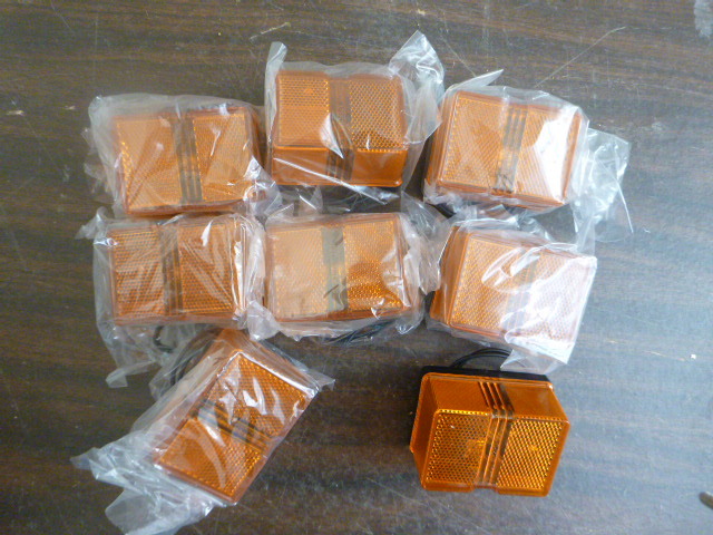 lot 11 image: 8 NEW Optronics Amber Trailer Clearance Lights