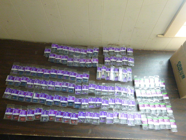lot 29 image: Lot of NEW Wire Brads, Nail Anchors, Lead Anchors, and Conical Anchors