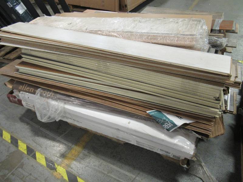 lot 9 image: WHOLESALE MIXED PALLET OF RETURNS - FLOORING INCOMPLETE CASES AND PIECES