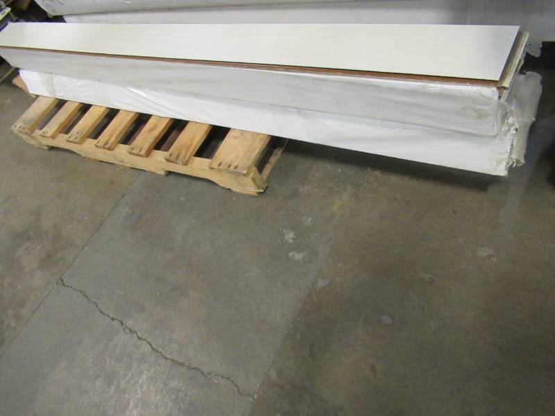 lot 14 image: Home Decorators Collection Handscraped Wirebrushed Strand Woven White 38 in. T x 5-18 in. W x 72 in. L Click Bamboo Flooring (25.75 sq. ft.case) - 2 Cases