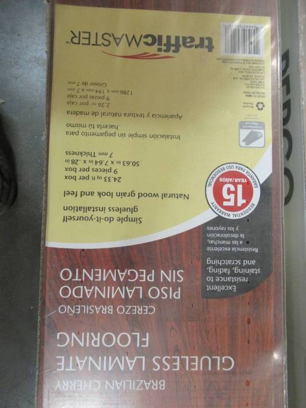 Trafficmaster Embossed Brazilian Cherry 7 Mm Thick X 7 11 16 In