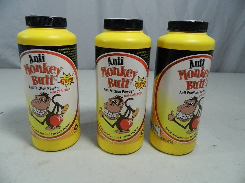 lot 30 image: 3 New Monkey Butt Anti Friction Powders
