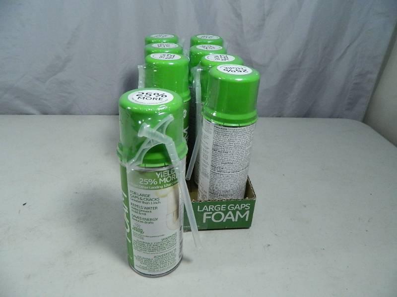 lot 57 image: 8 New Cans of Foam