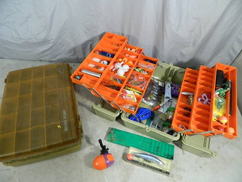 lot 105 image: Tackle Box, Fishing Tackle, Etc