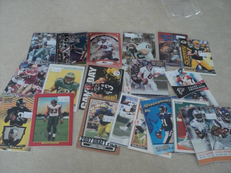 25 Football Star Cards...