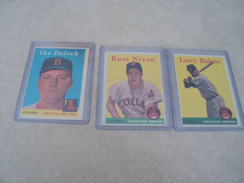 3 1958 Topps Baseball Cards...