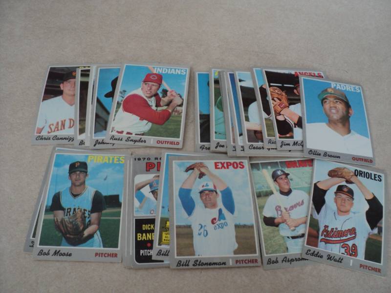30 1970 Topps Baseball Cards...