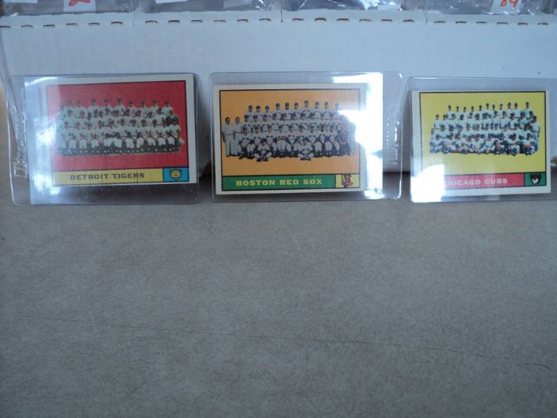 3 1961 Topps Baseball Cards...