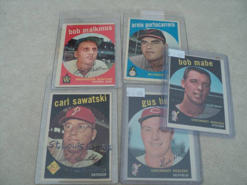 1959 Topps Baseball Cards...
