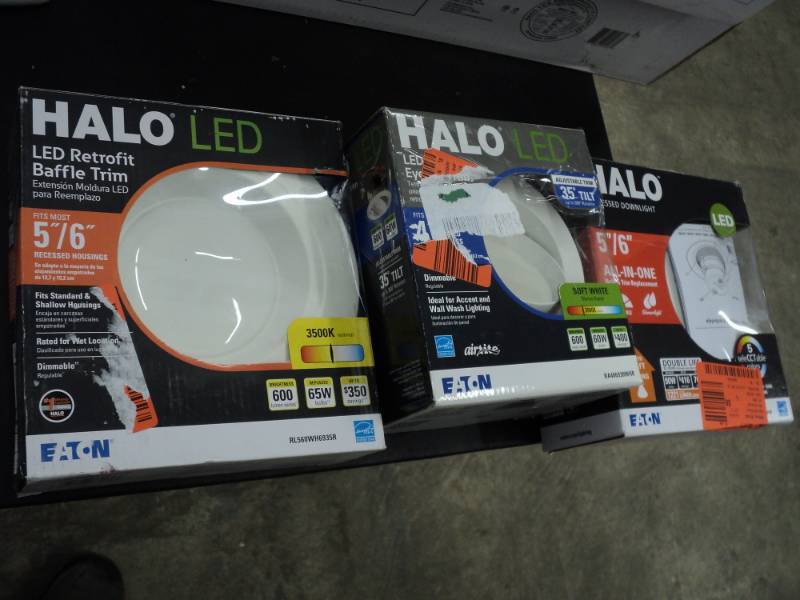 3 Various Halo LED Lighting...