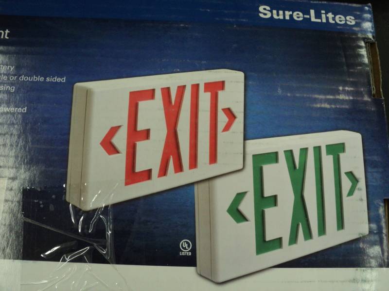 Sure Lights Exit Sign...