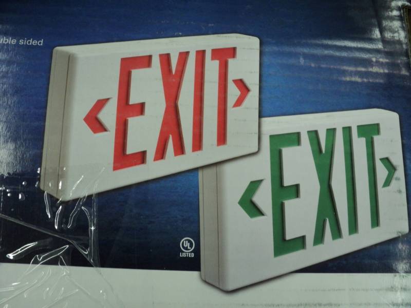Sure Lights Exit Sign...