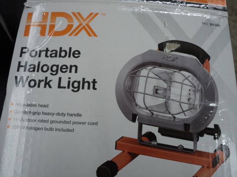 HDX Portable Halogen Worklight...