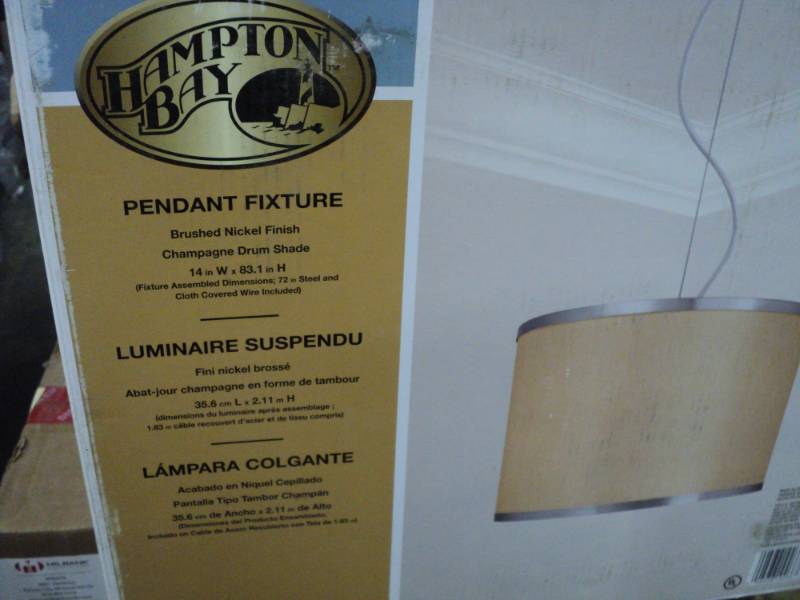 Hampton Bay Pendant Fixture...