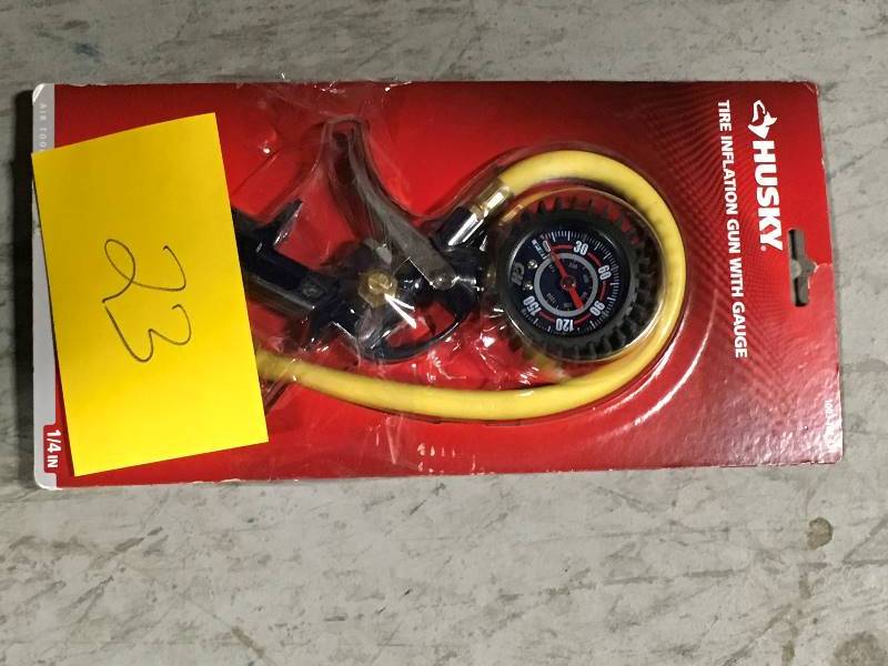 lot 23 image: Husky Tire Inflation Gun missing one piece