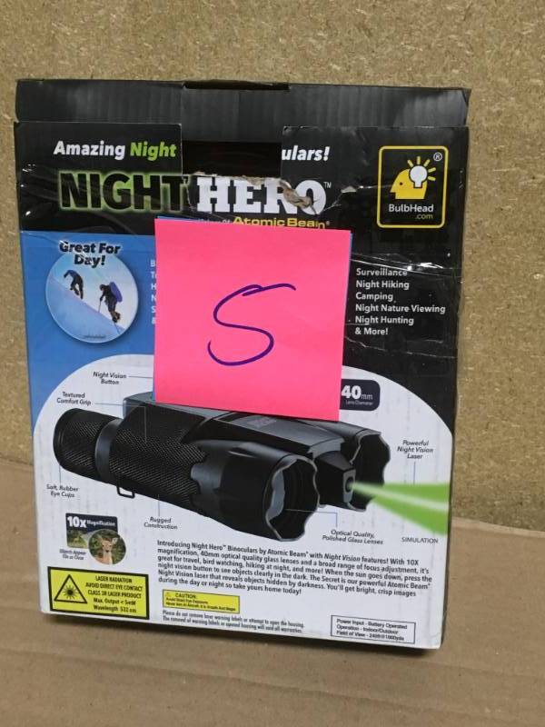 lot 5 image: Night Vision 10x Binoculars in like new condition