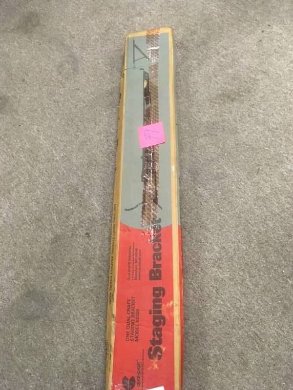 lot 79 image: Qual Craft 2300 Bracket Staging Side Wall Stl in like new condition
