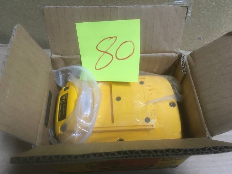 lot 80 image: DEWALT 40 V MAX Lithium Ion 6.0 Ah Battery  in like new condition
