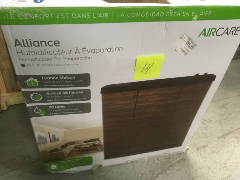 lot 14 image: AIRCARE 5.4-Gal. Evaporative Humidifier for 3700 sq. ft.in good condition