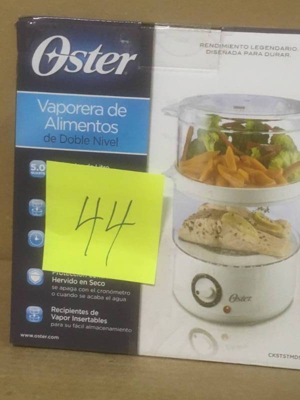 lot 44 image: Oster 5 Qt. Food Steamer not used
