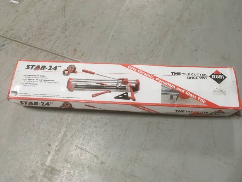 lot 89 image: Rubi 24 in. Star Tile Cutter in good condition