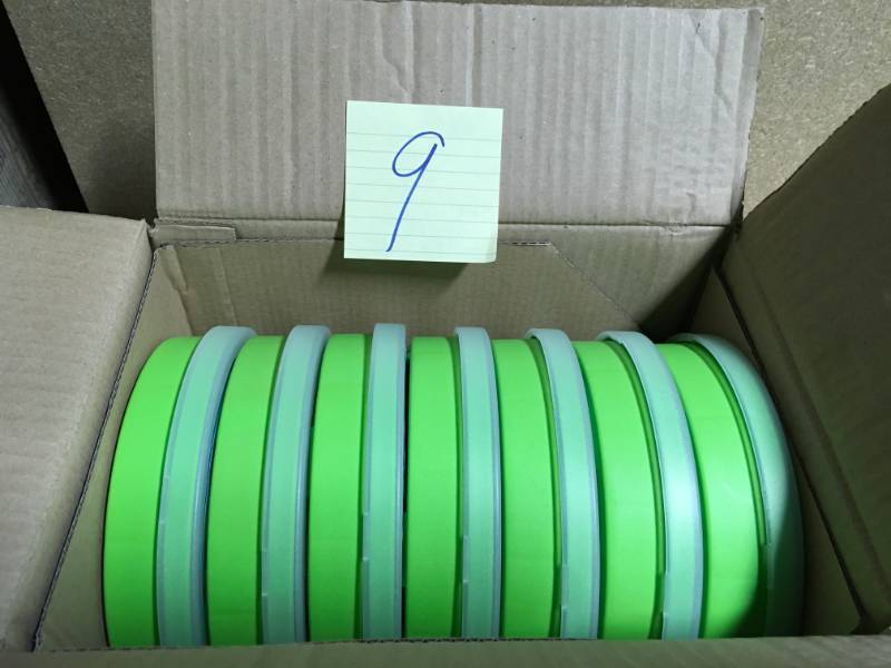lot 9 image: Wham 7.5 in. Round Organizer Box in Lime CASE 7 PACK  in like new condition