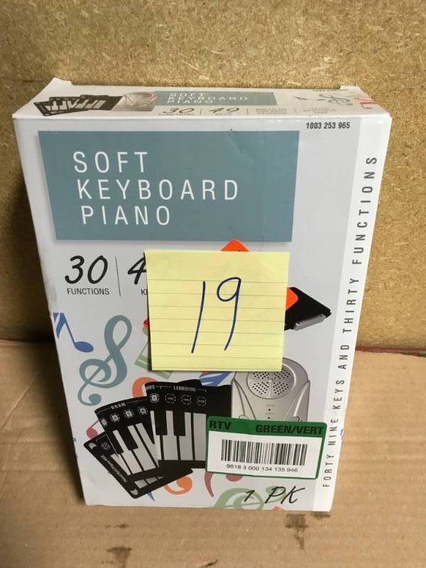 lot 19 image: 49 Keys Hand Rolled Piano (1-Pack)  in like new condition
