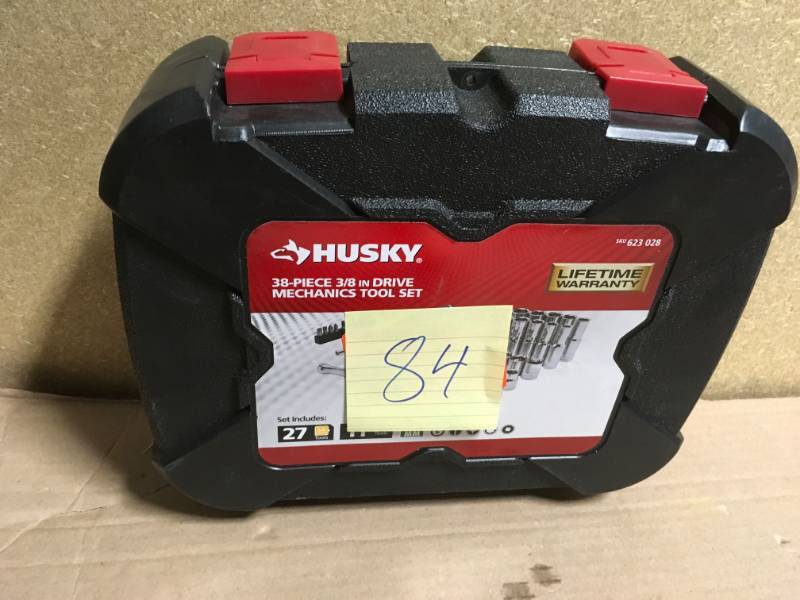 lot 84 image: Husky Mechanics Tool Set (38-Piece)  in like new condition