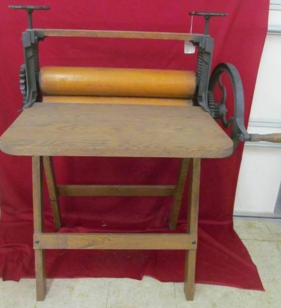 lot 61 image: vintage restored mangle