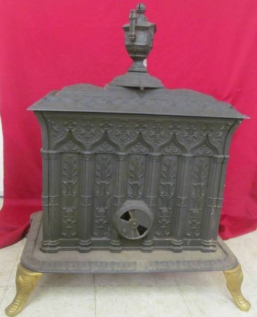 lot 62 image: vintage parlor stove