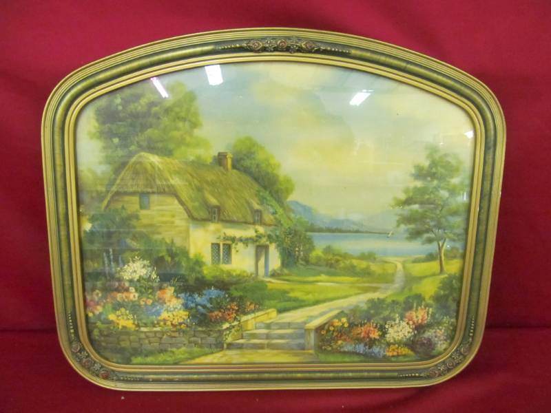 lot 89 image: vintage cabin on lake picture