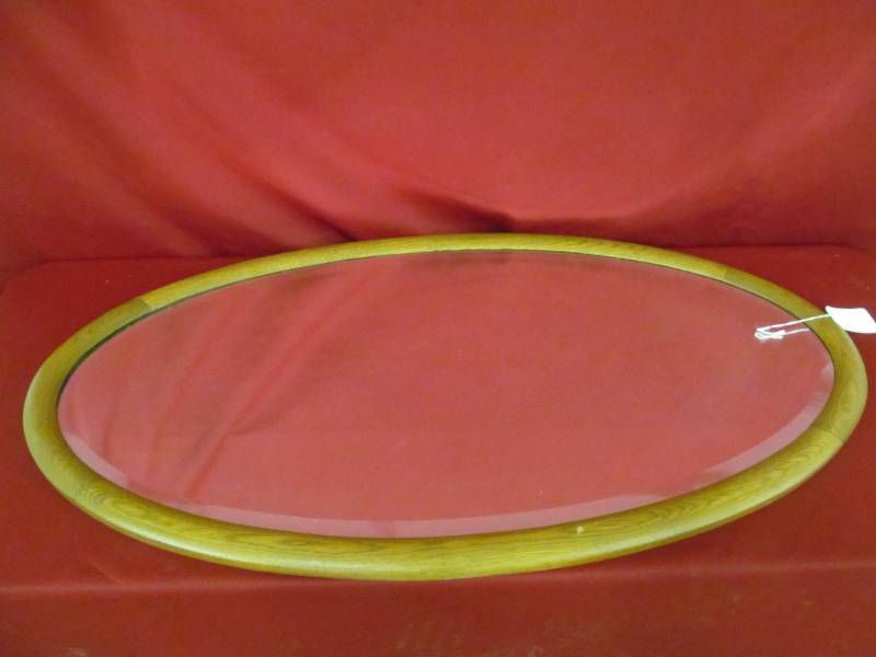 lot 101 image: oval mirror