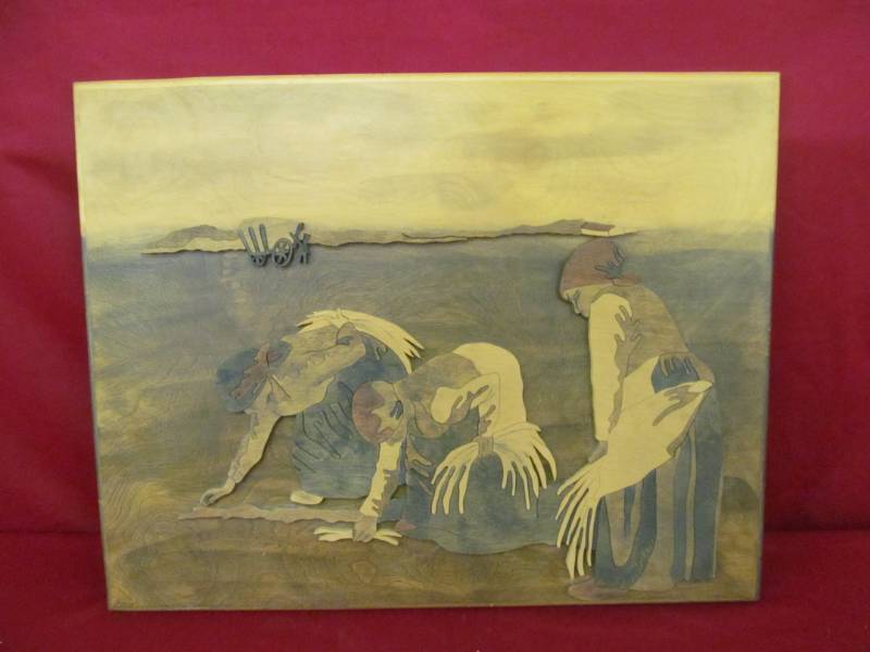 lot 122 image: Intarsia wall art