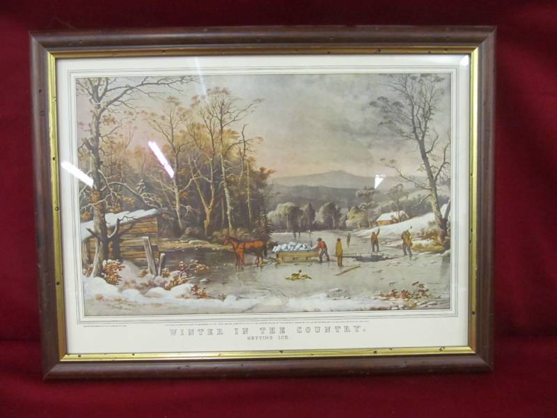 lot 125 image: Currier & Ives Picture