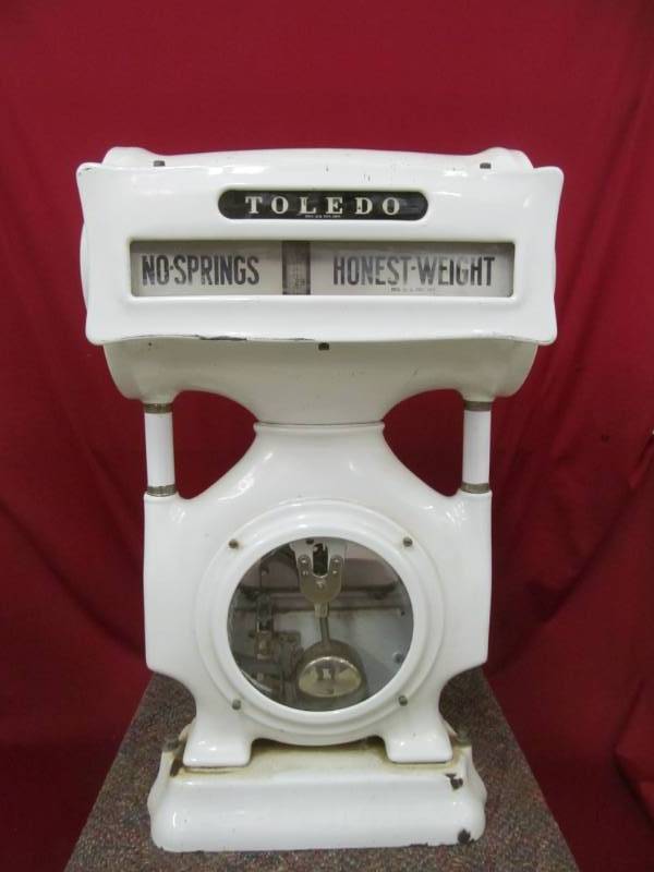 lot 133 image: vintage Toledo scale
