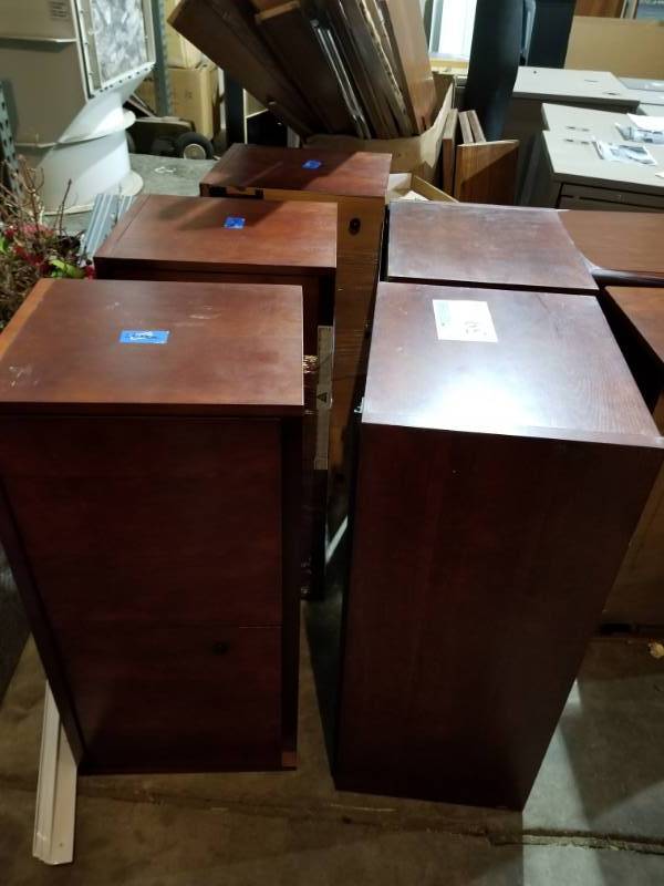 2-Door Wall-Mount Wood Office Cabinet