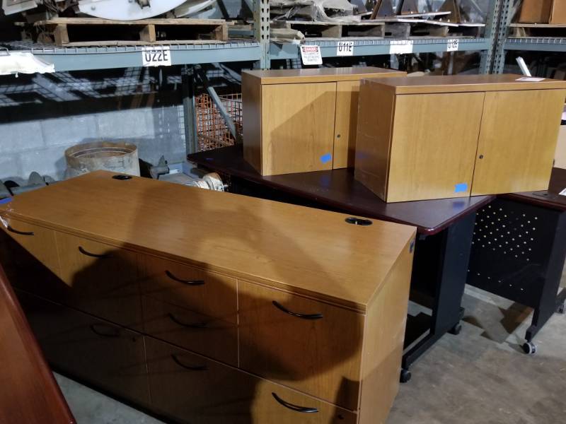 8-Drawer Wood Cabinet, 2-Doors Wood Overhead Cabinets