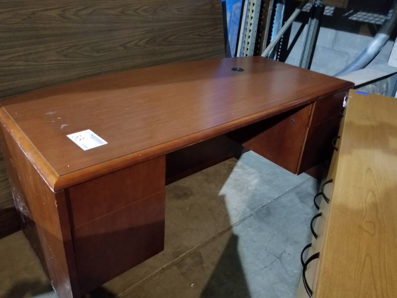 4-Drawer Wood Office Computer Desk