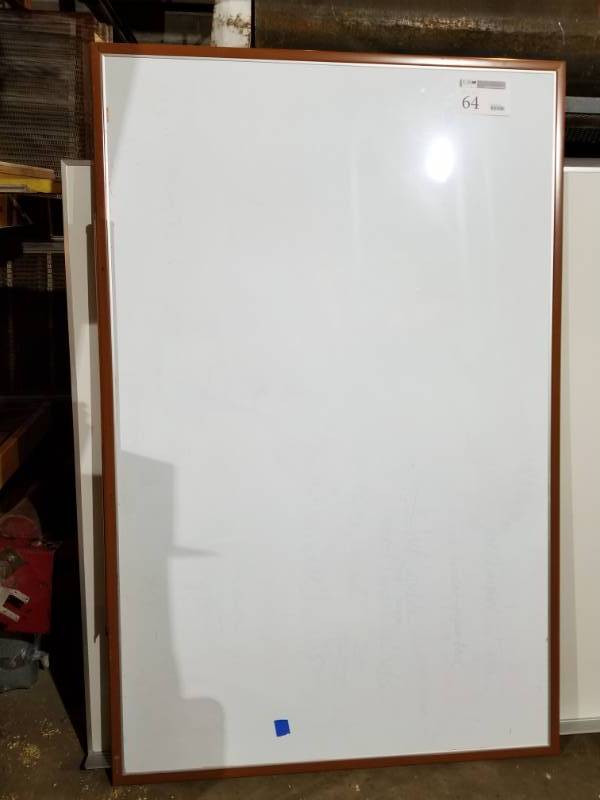 Wall-Mount Wood Frame White Board