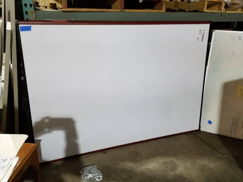 Mooreco Inc. Wall-Mount Wood Frame MDF White Board
