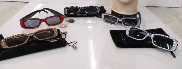 lot 19 image: 4 Pairs of Brand New Jimmy Crystal Sunglasses - Encrusted wGenuine SWAROVSKI Crystals