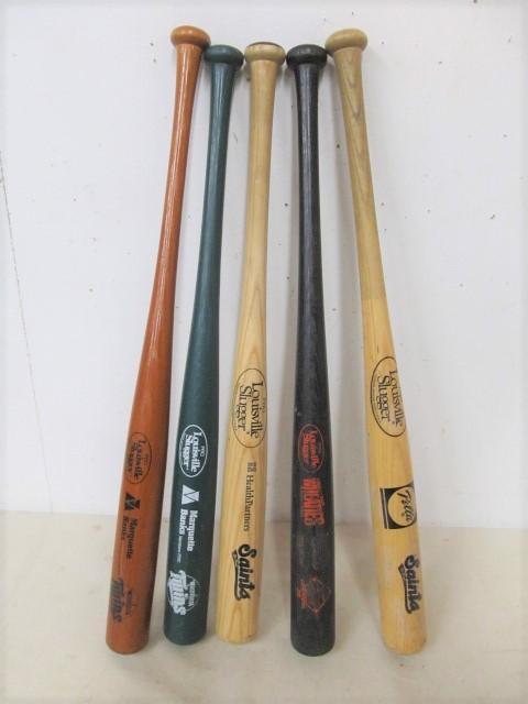 lot 47 image: Group of Minnesota Twins & Saint Paul Saints Baseball Bats