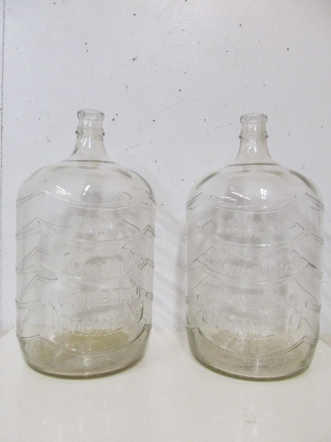 lot 64 image: 2 Large Vintage GLENWOOD INGLEWOOD Water Jugs Carboys
